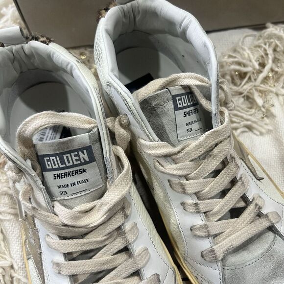 Golden Goose Mid Star Drummed Leather 38 NEW - Picture 10 of 15